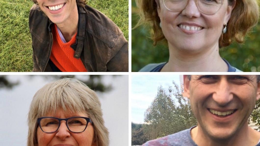 GroenLinks-raadsleden Tim de Kroon, Mischa Peters, Jorien Visser & Bas de Jong