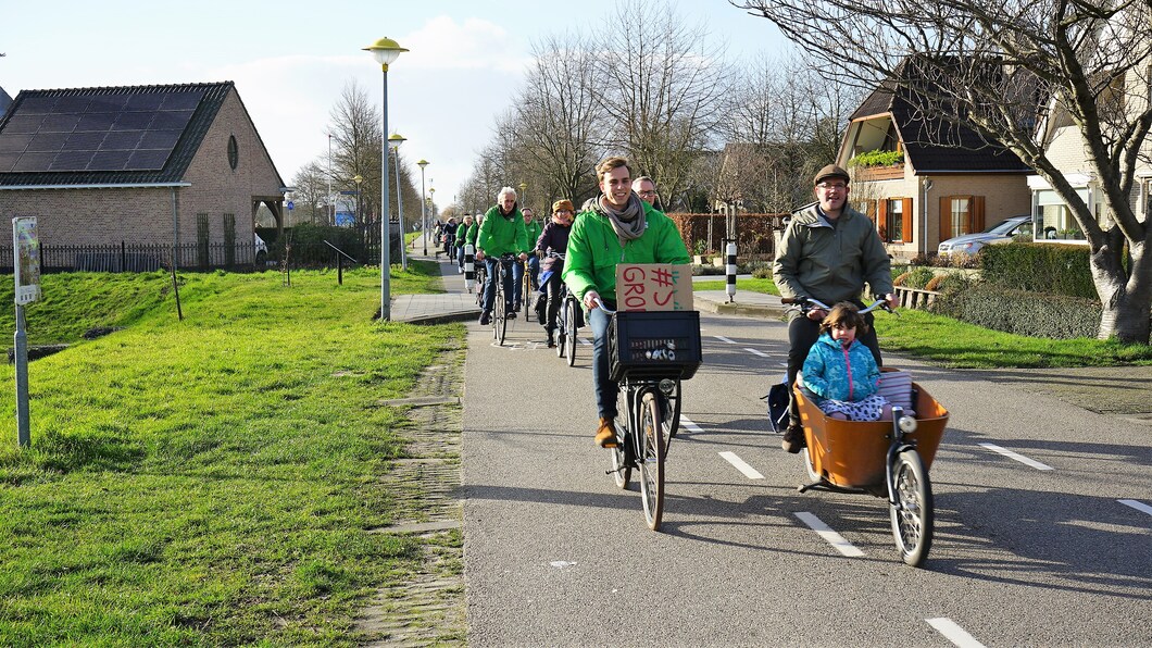 Met GroenLinks op de fiets