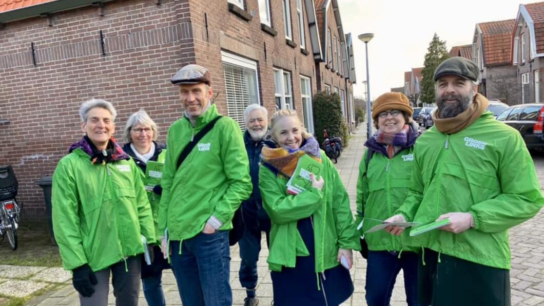 Huis aan huis campagne GroenLinks Culemborg in de Bloemenbuurt