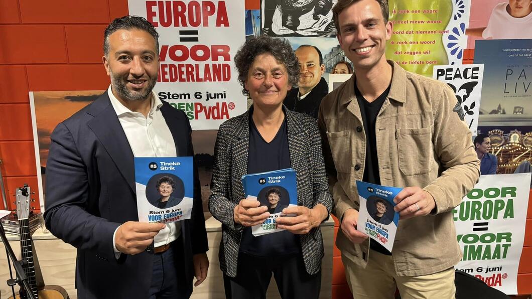 Yassin Dagdag (PvdA), Tineke Strik en Tim de Kroon (GL)