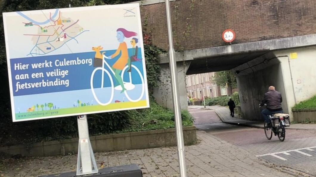 Fietsstraat via Vianense Poort Culemborg GroenLinks