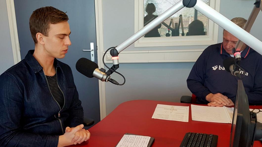 Lijsttrekker Tim de Kroon (links) en radiomaker Ebbo de Jong (rechts) Lijsttrekker Tim de Kroon (links) en radiomaker Ebbo de Jong (rechts)