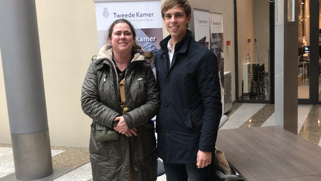 Marieke Stolte (initiatiefneemster Linawijs) en Tim de Kroon (fractievoorzitter GL Culemborg) Marieke Linawijs Tim Tweede Kamer.jpg