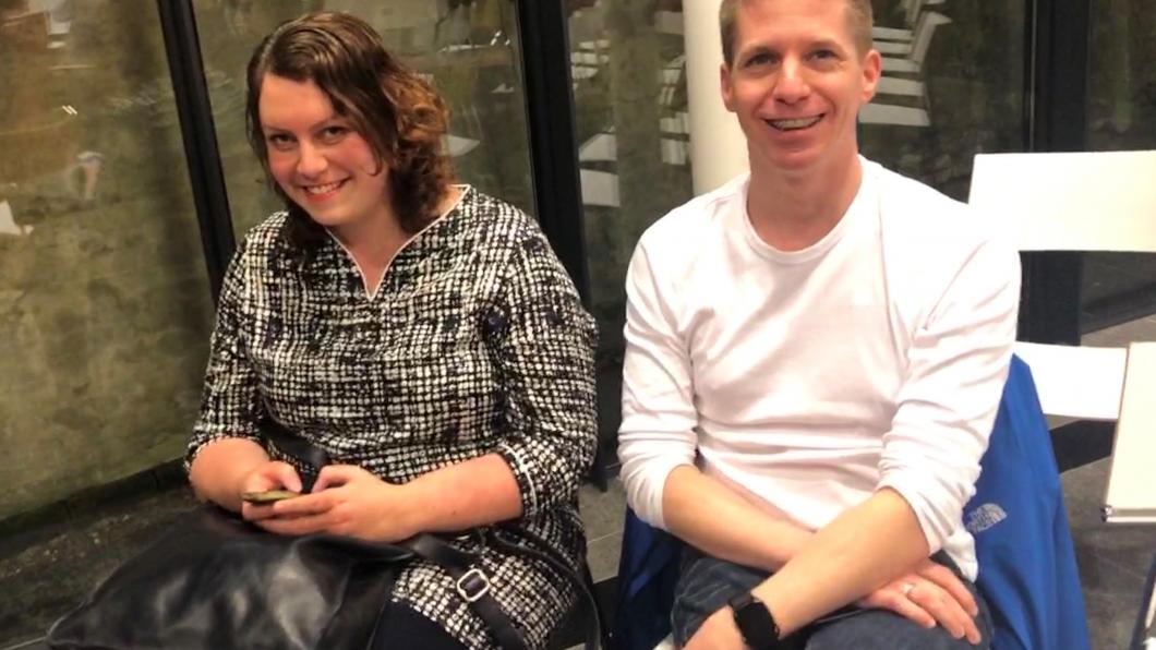 GroenLinks-commissieleden Marlon Donck en Jeroen Windhorst spraken over de nieuwe stadsvisie en regionale energiestrategie Marlon en Jeroen raad.jpg