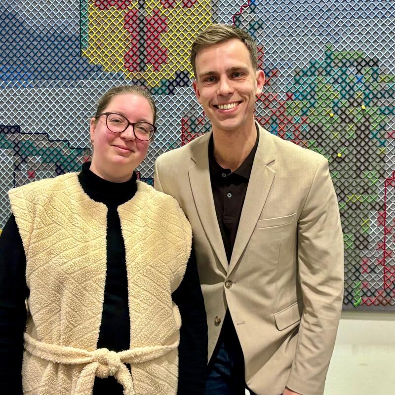 GroenLinks-raadsleden Tessa van Boesschoten en Tim de Kroon