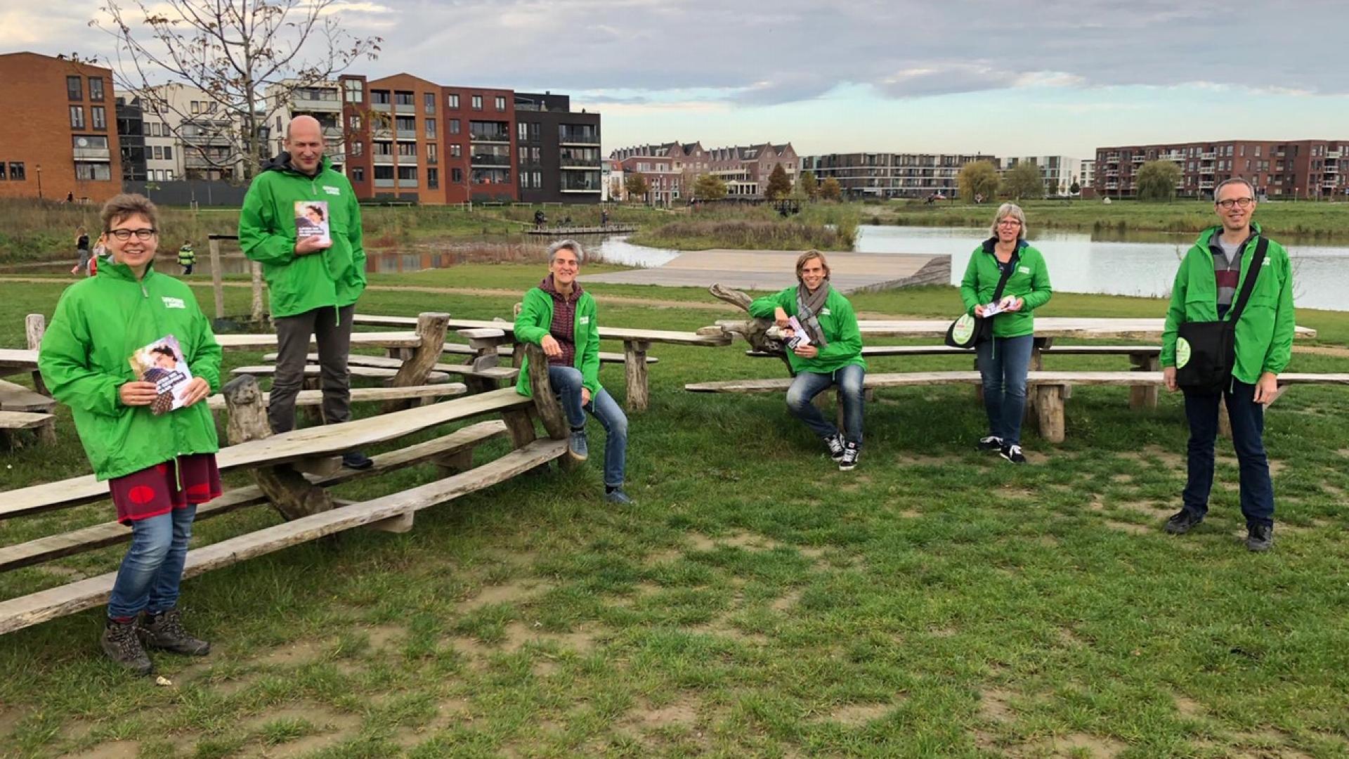 Campagneteam GroenLinks Culemborg op de foto