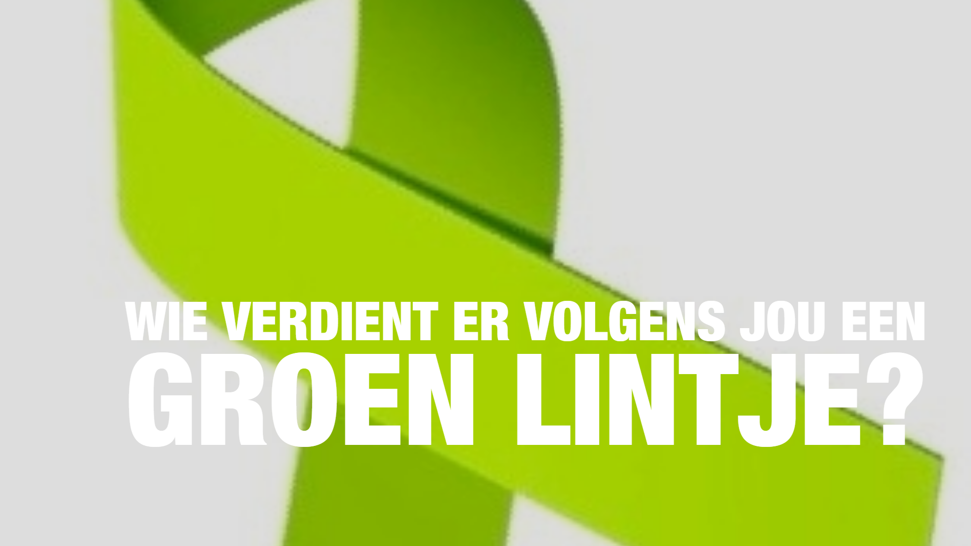 Wie wint het Groene Lintje 