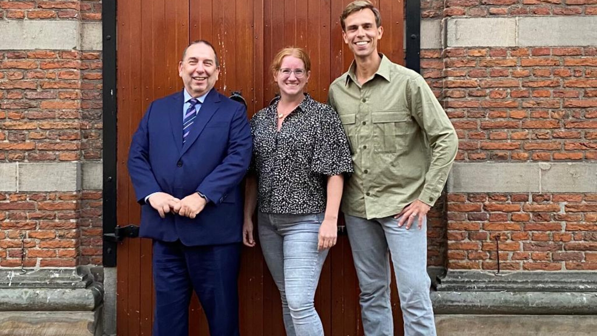 Foto: Johan van der Waal (CvN), Dagmar Kusters (D66), Tim de Kroon (GL)